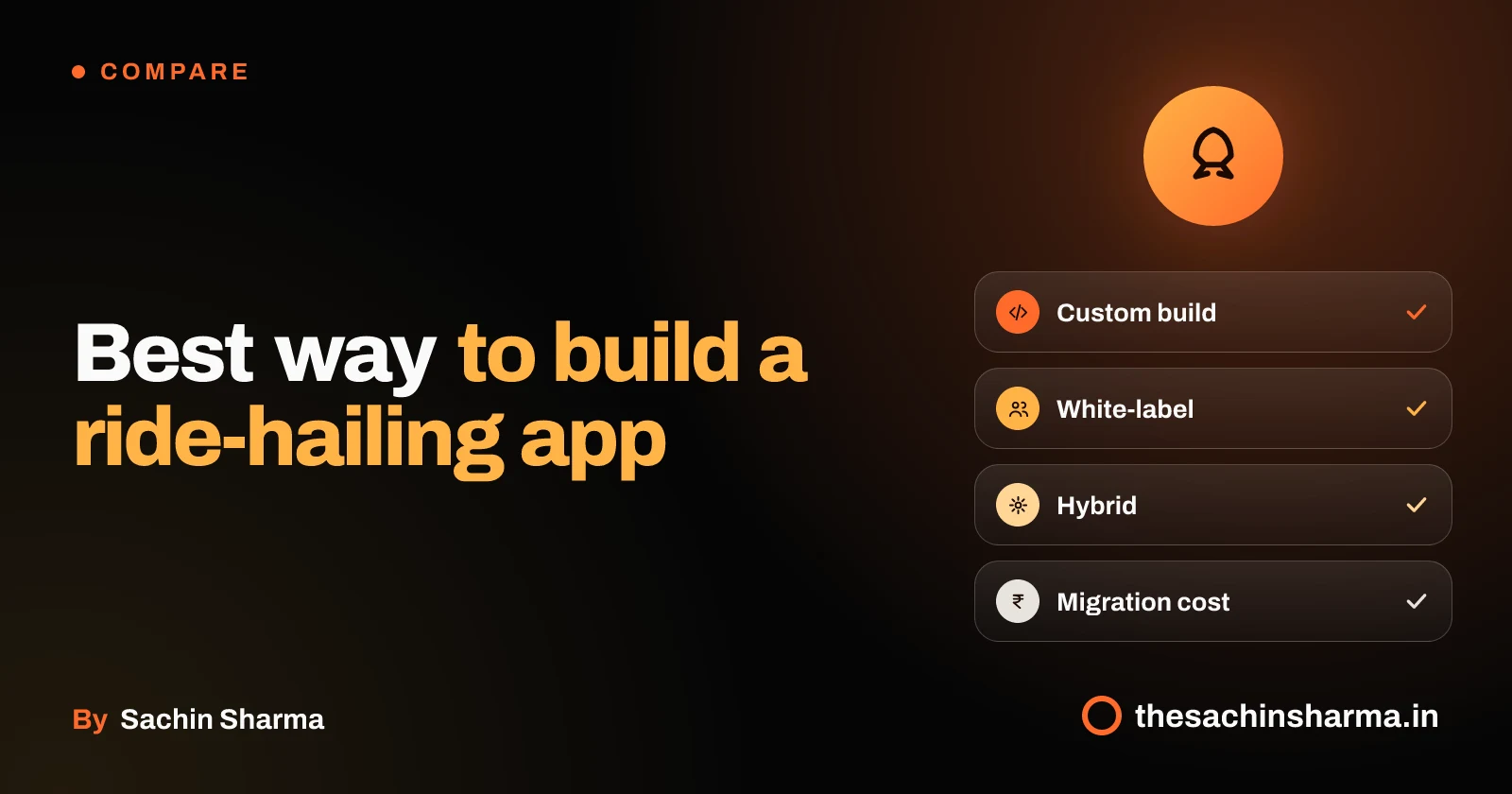 Three app types: custom, white-label and hybrid with cost and control trade-offs