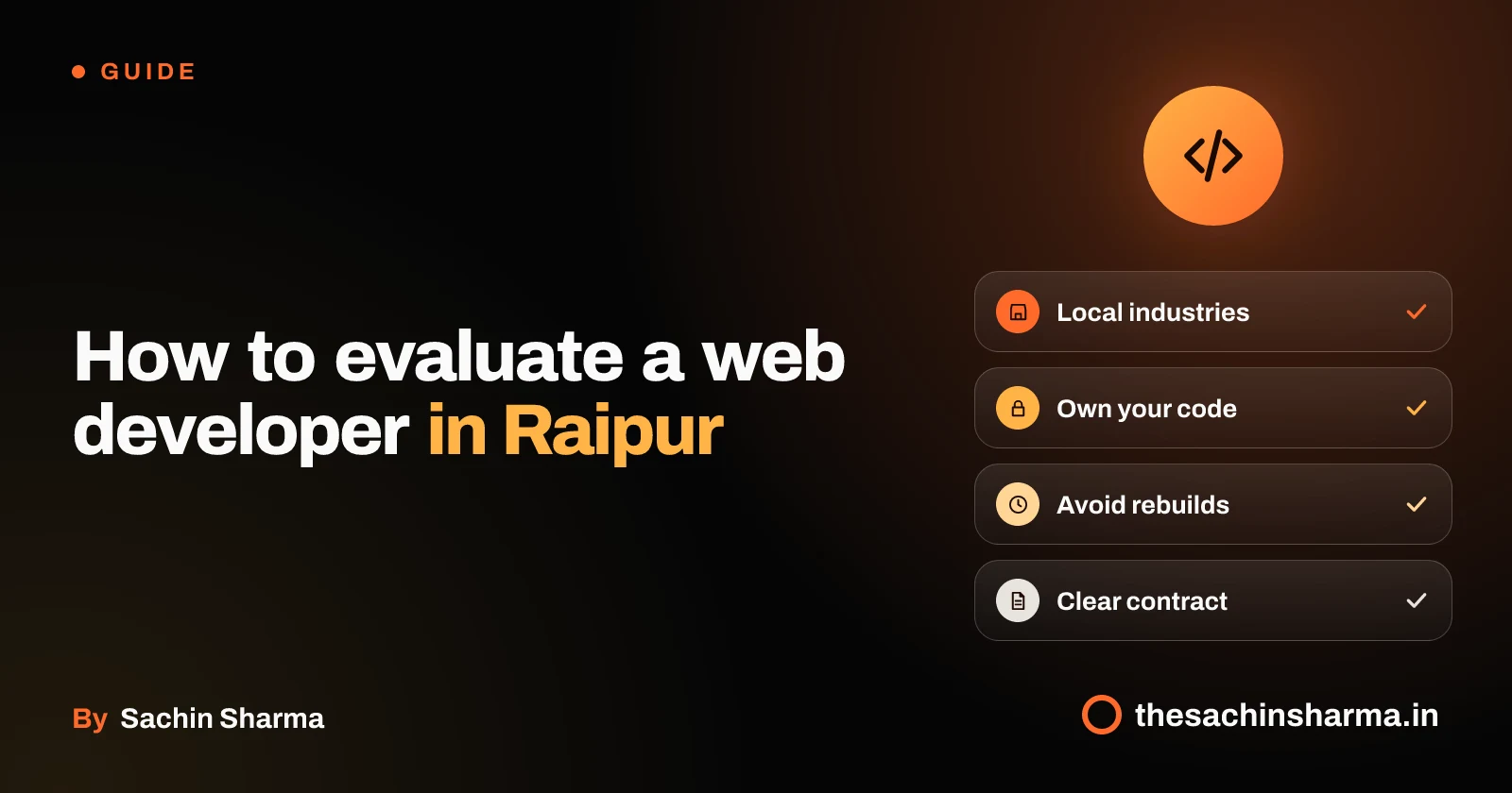 A developer's toolkit for Raipur businesses: code, store, lock and doc