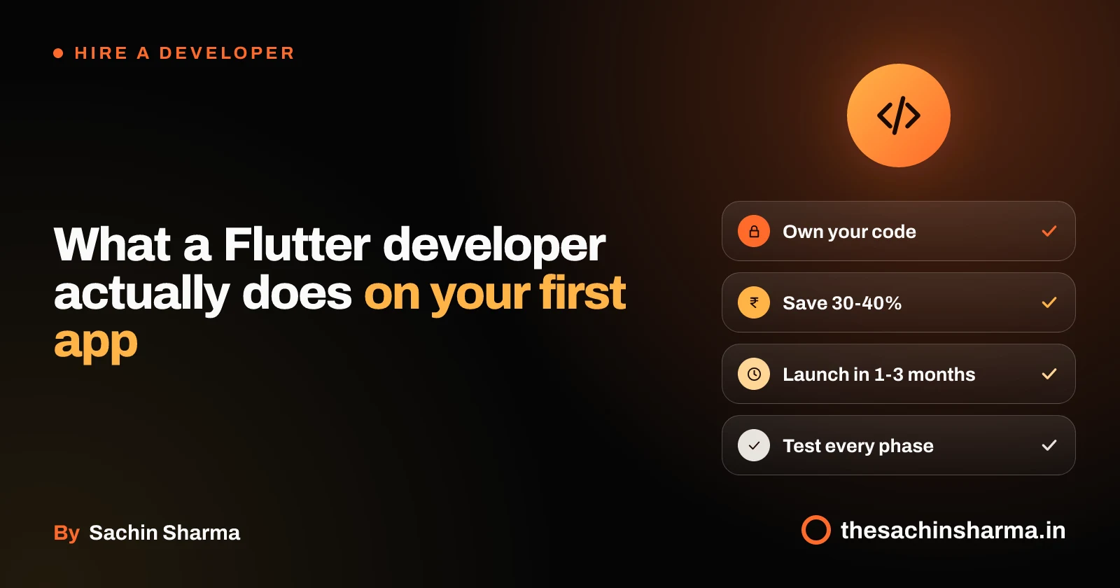A Flutter app build with ownership, cost, time, and testing focus