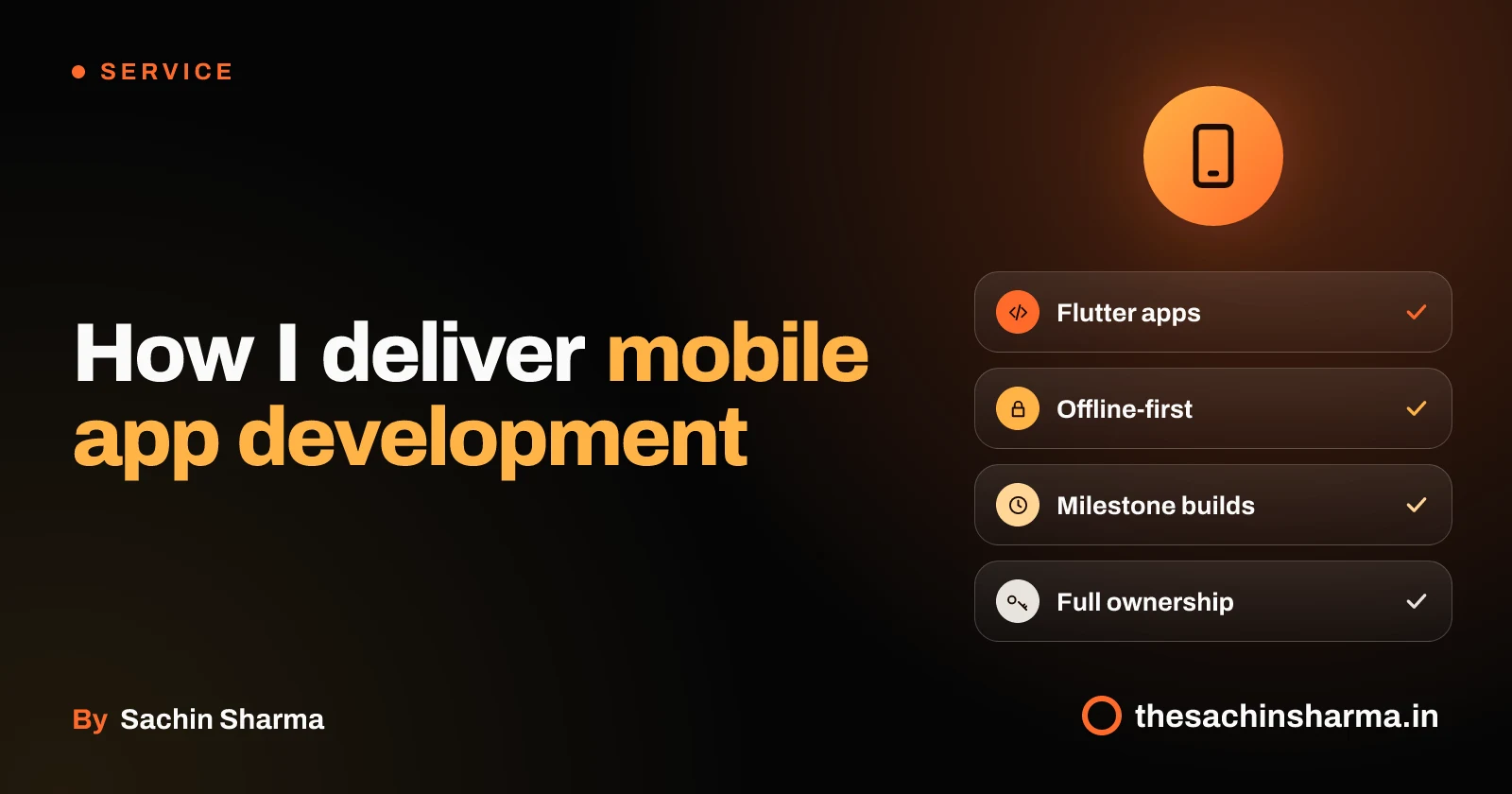 Mobile app development with Flutter, offline support, and clear milestones